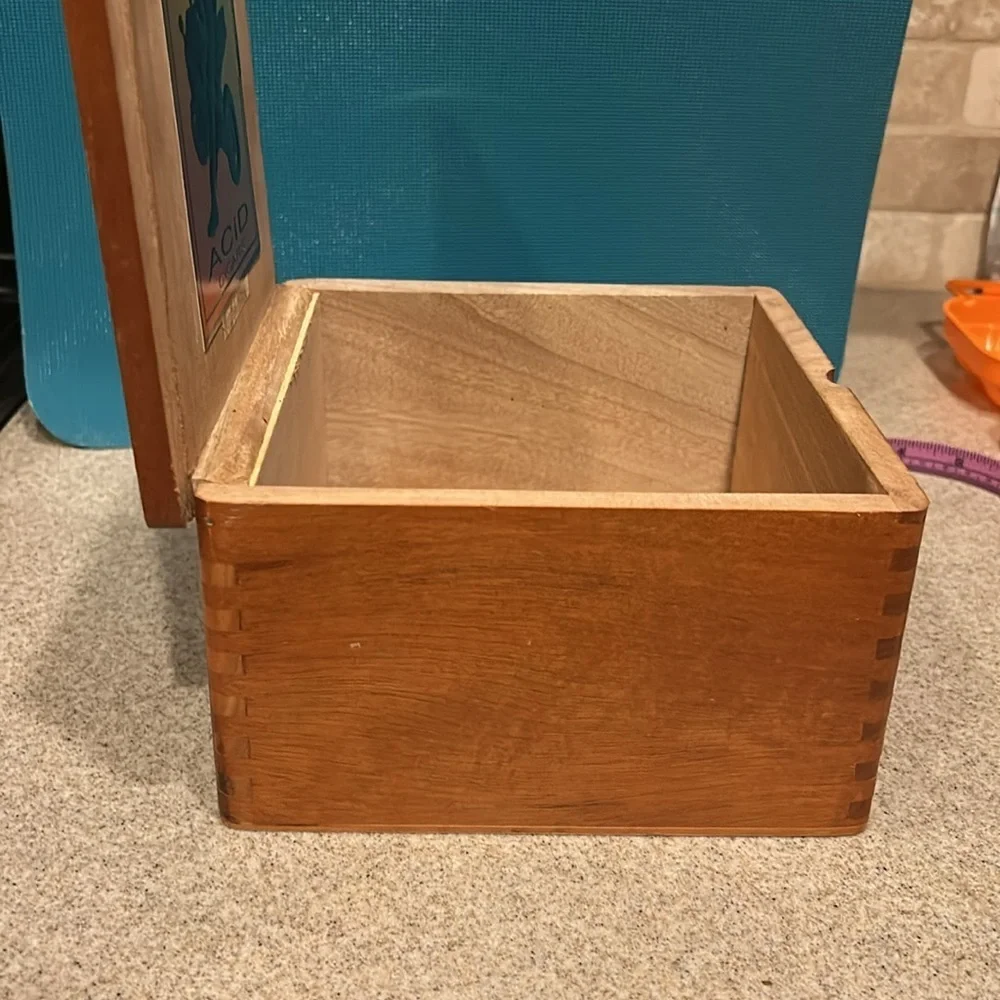 Cigar box.  Acid Cigars by Drew Estate Wood box - Picture 9 of 12